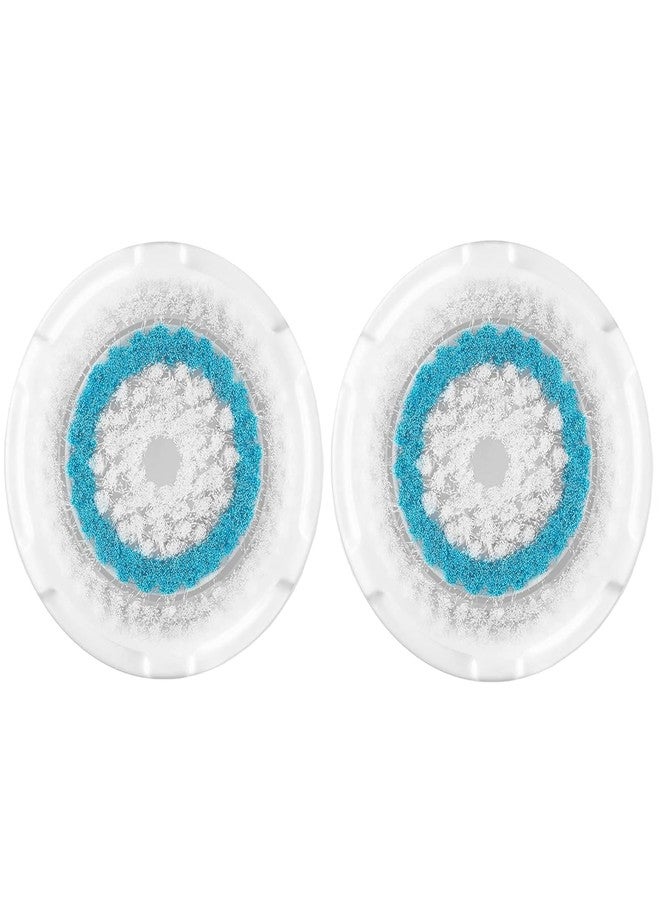 Azonbey Brush Head Replacements Compatible with Clarisonic Mia 1, Mia 2, Mia Fit, Alpha Fit, Smart Profile Uplift and Alpha Fit Face Cleaning Brush Heads (Blue-2Pack) - Image 1